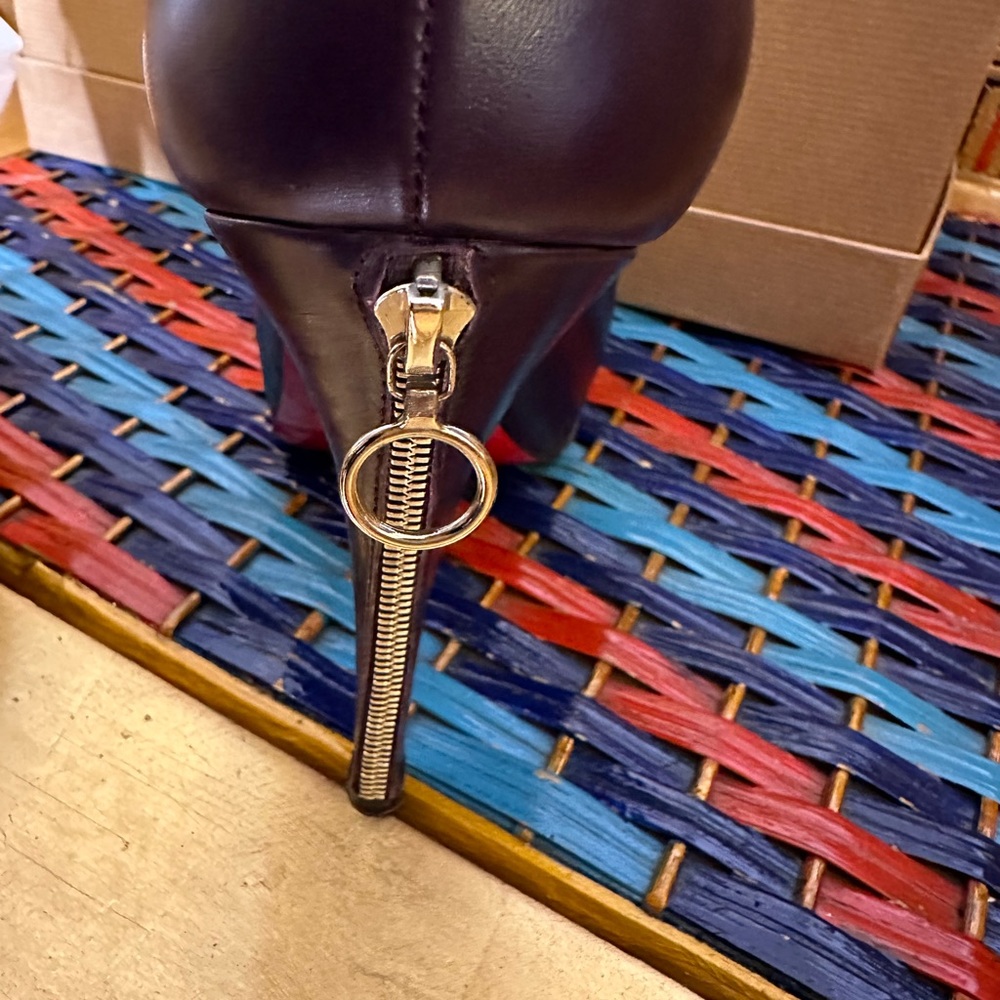 Louboutin Rolandzip 120 Calf Seta size 37 - Picture 8 of 10